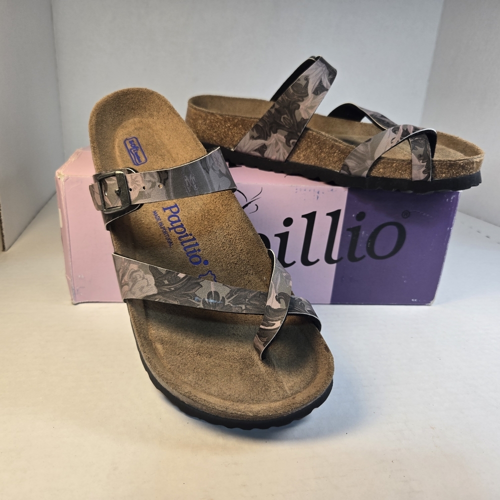 Birkenstock Papillio Tabora Damask Orchid Women's Floral Sandals Sz EU 36 US 5